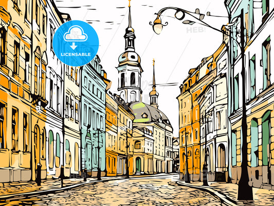 Old city in Riga Latvia