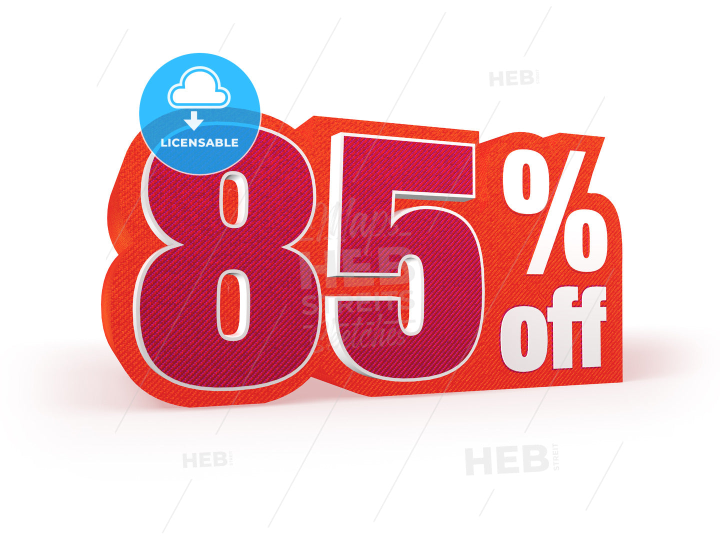 85 percent off red wool styled discount price sign – instant download