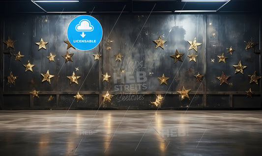 A Wall With Stars On It