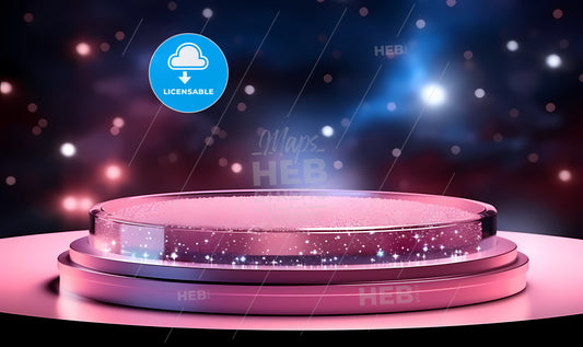 A Round Pink Container With A Round Lid