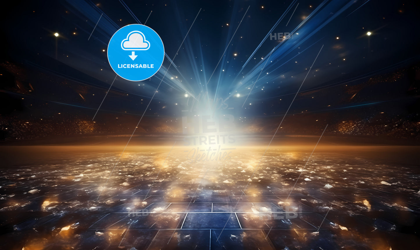 A Bright Light Shining Through A Dark Room