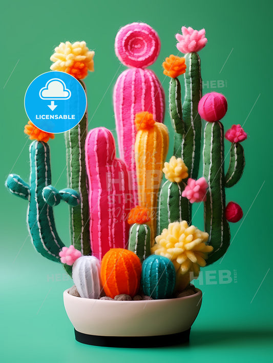 A Cactus In A Pot