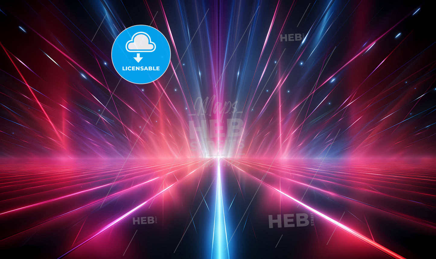 A Colorful Lights In A Dark Room