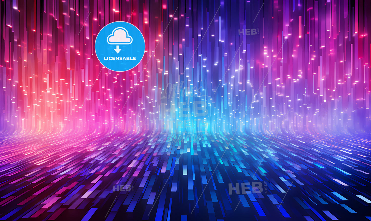 A Colorful Lights In A Room