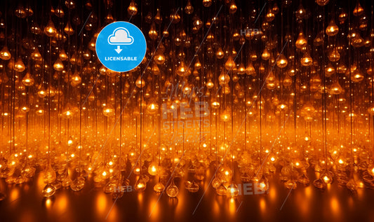 A Group Of Lights From Strings