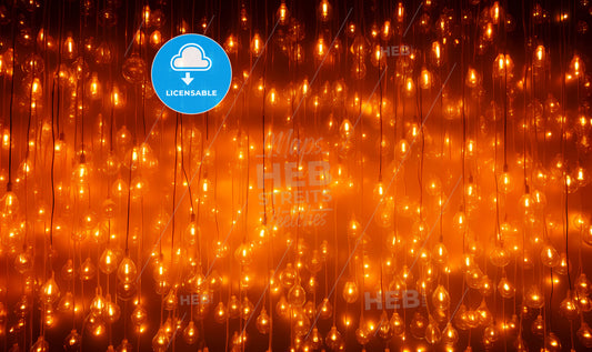 A Group Of Lights From Strings