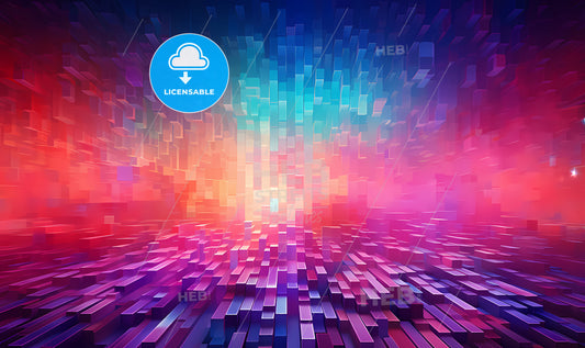 A Colorful Background With Many Rectangular Objects