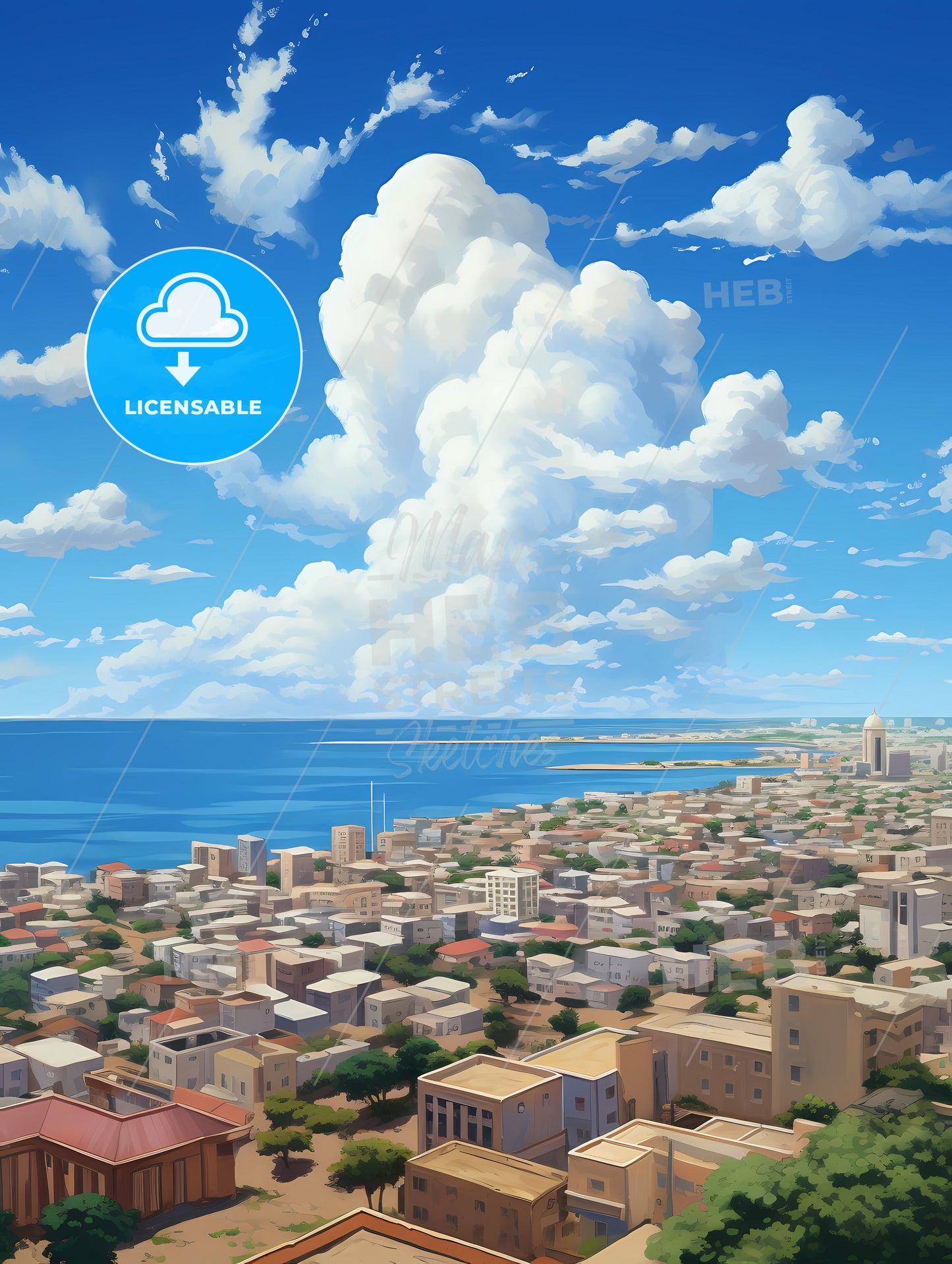 A Large City By The Water