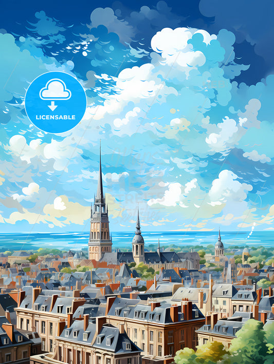 A City With A Tall Spire