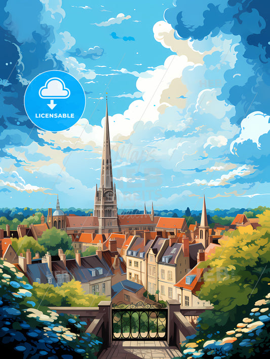 A City With A Tall Tower