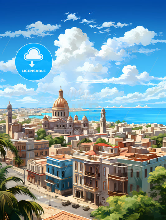 A City With A Large Body Of Water