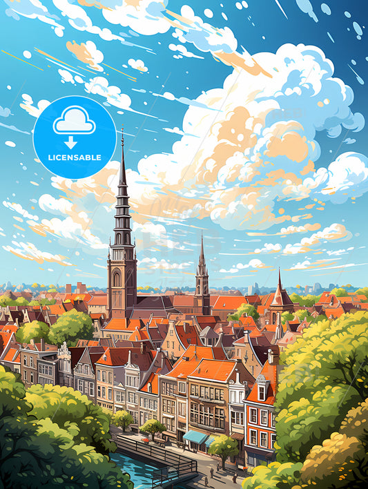 A City With A Tall Tower