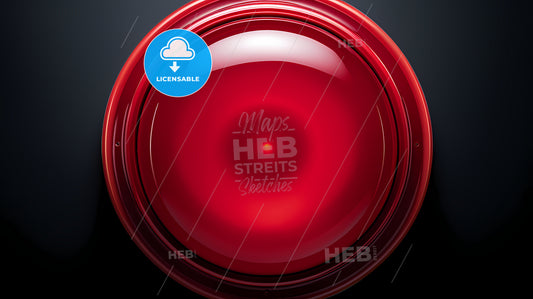 A Red Circle With A Black Background