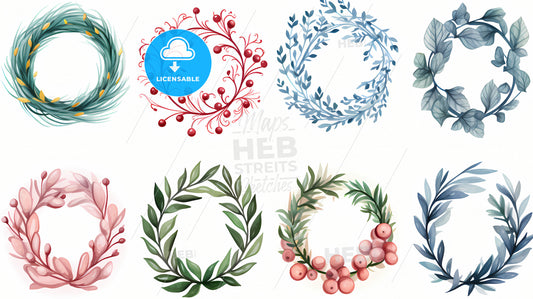 A Collection Of Floral Wreaths