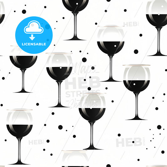 A Pattern Of Wine Glasses