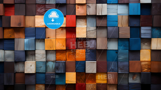 A Wall Of Colorful Squares