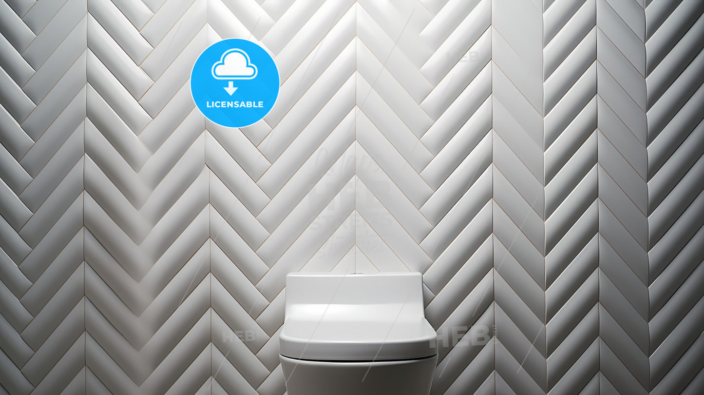 A White Toilet In A Bathroom