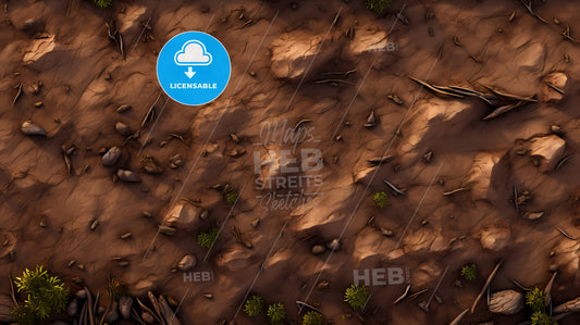 A Close Up Of A Dirt Surface