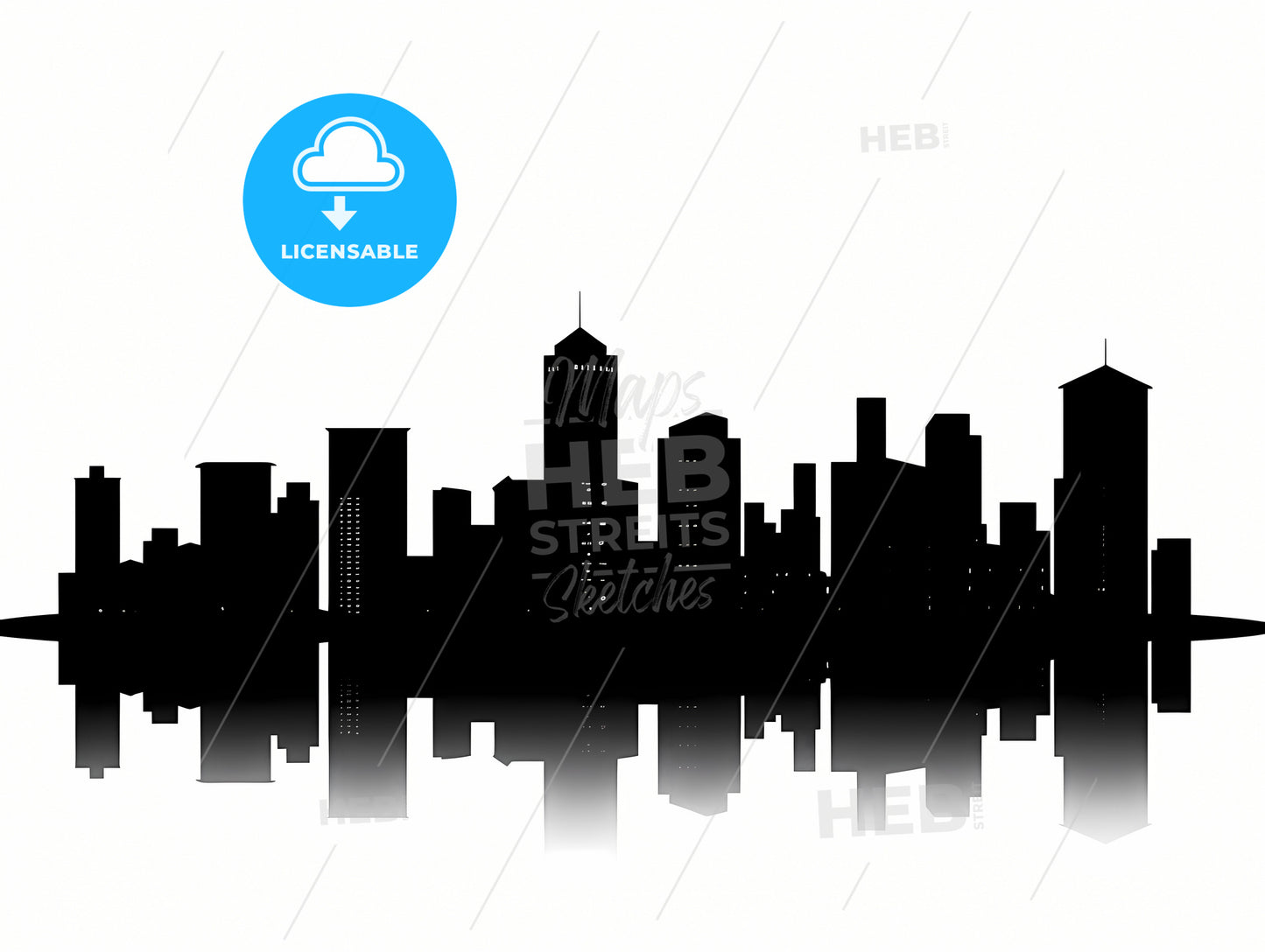 A Silhouette Of A City