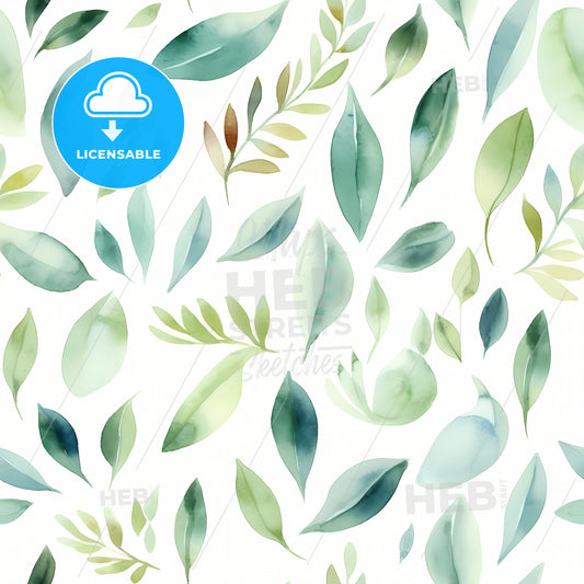 A Pattern Of Green Leaves