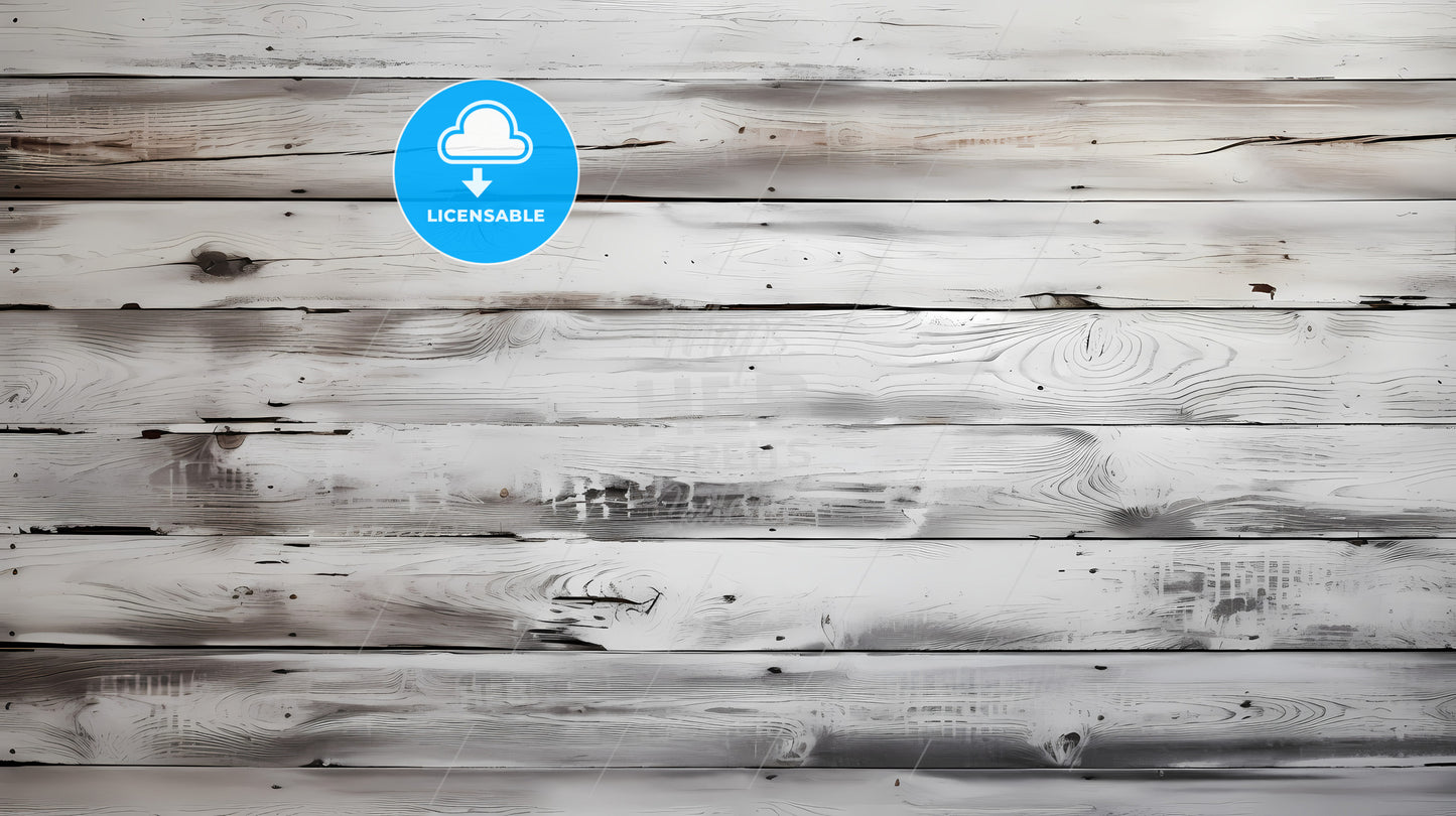 A White Wood Planks With Black Stains