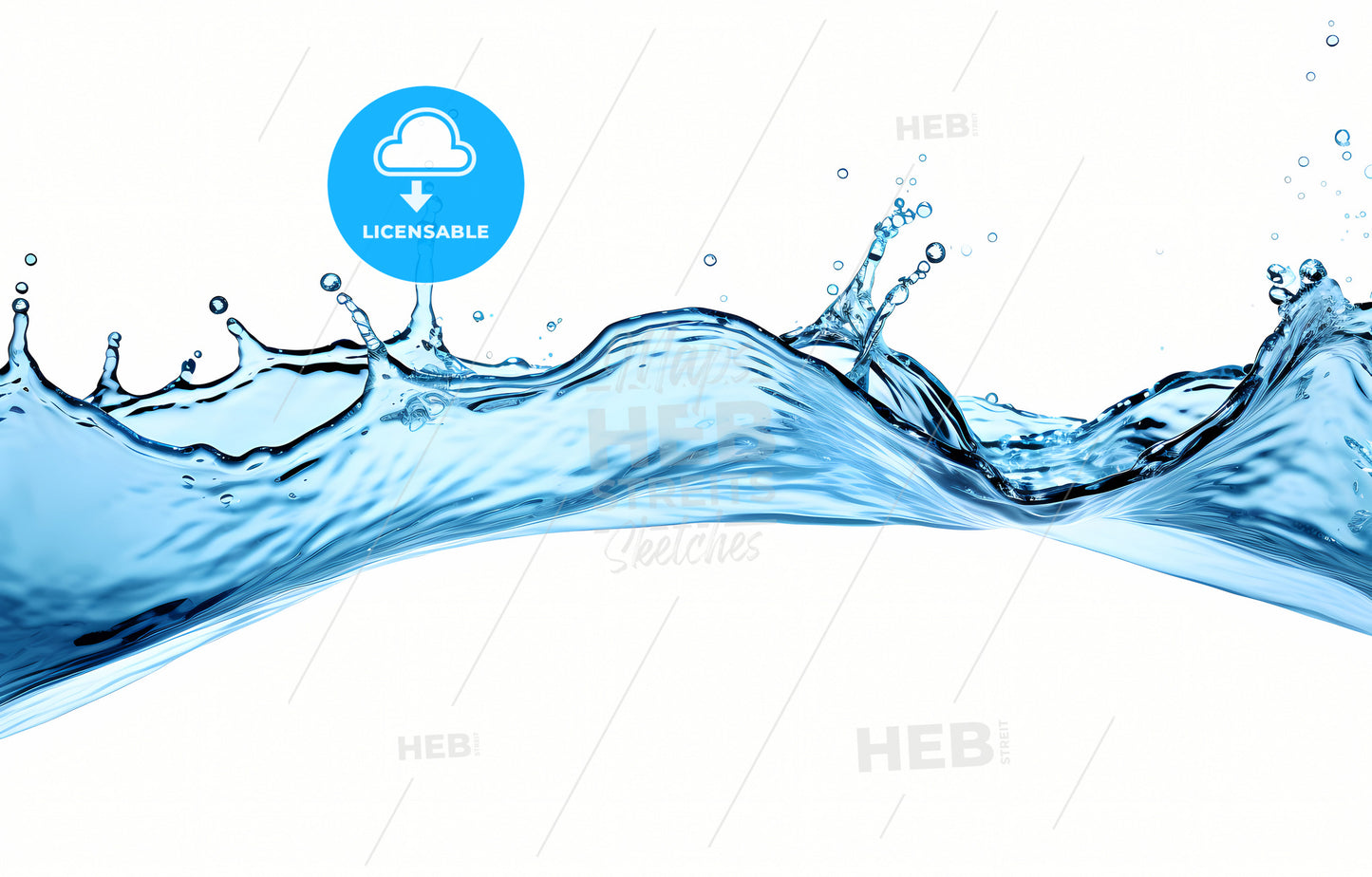 A Close Up Of Water Splash