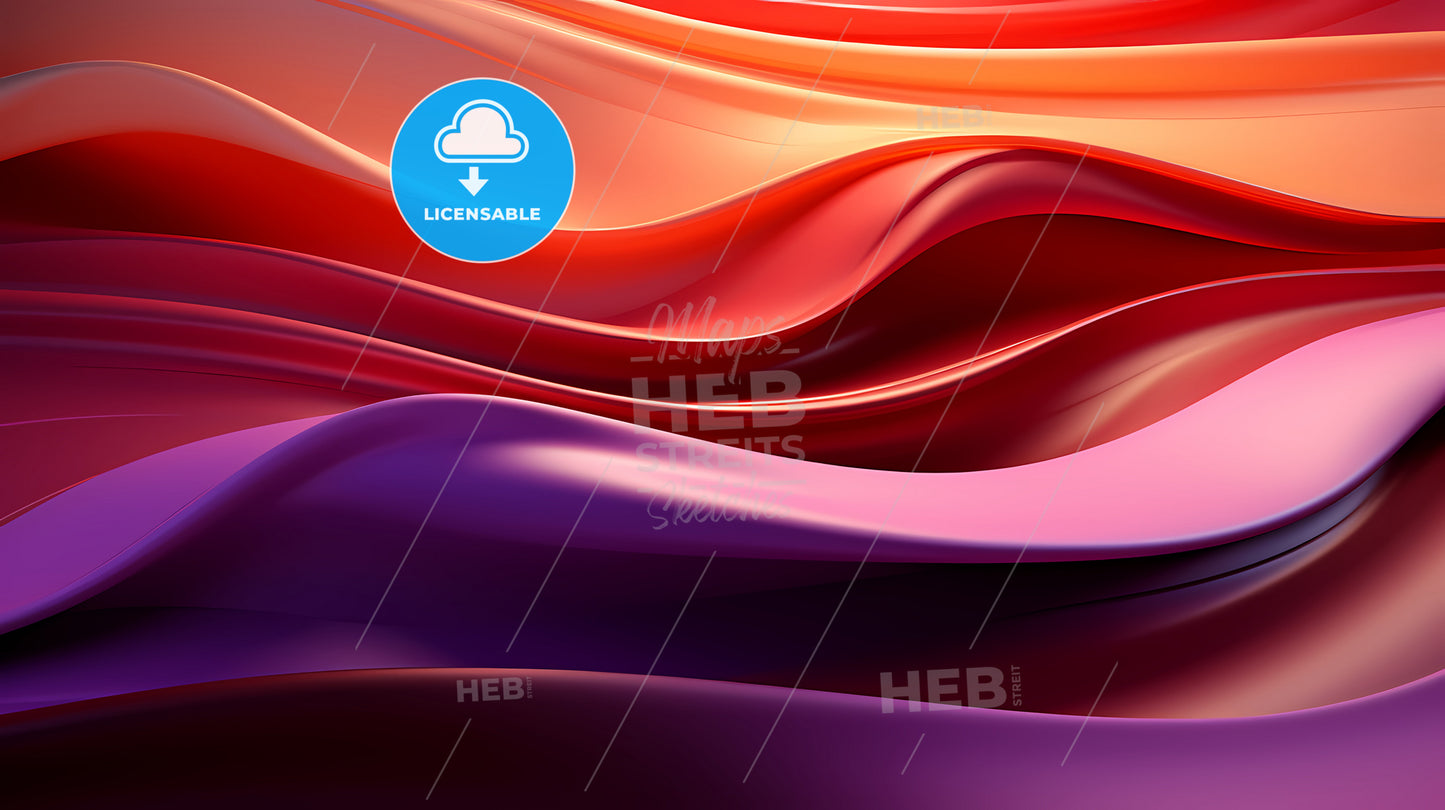 A Colorful Waves Of Different Colors