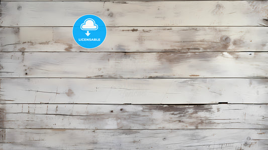 A White Wood Planks With Cracks