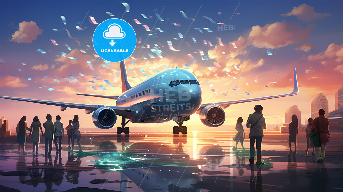 A Plane On The Runway