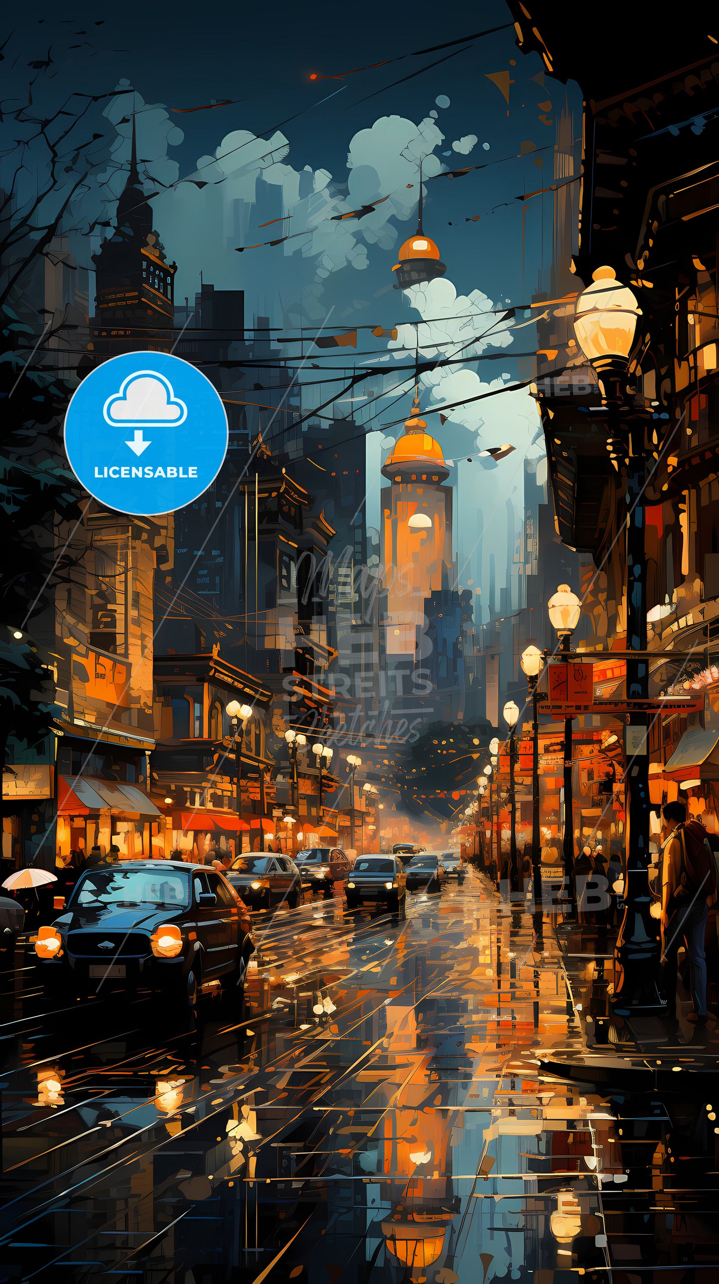 A Street With Cars And Buildings In The Background