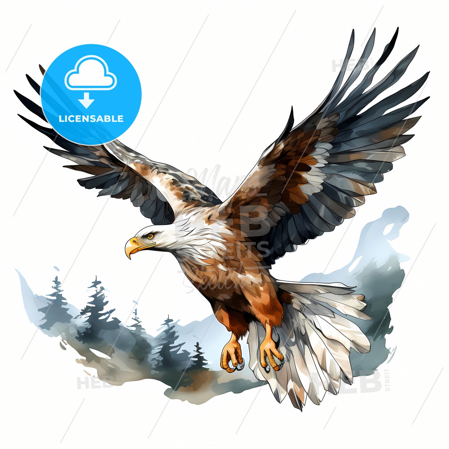 A Bird Flying In The Air