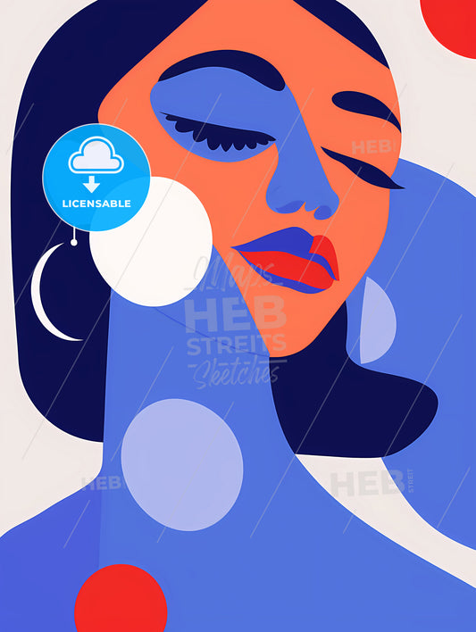 A Woman With Her Eyes Closed