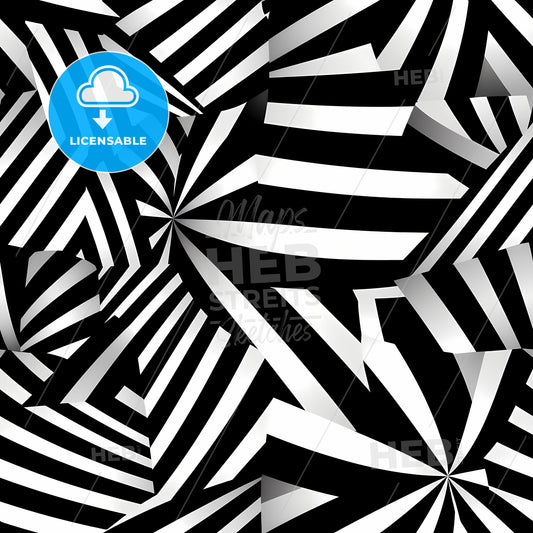 A Black And White Striped Pattern