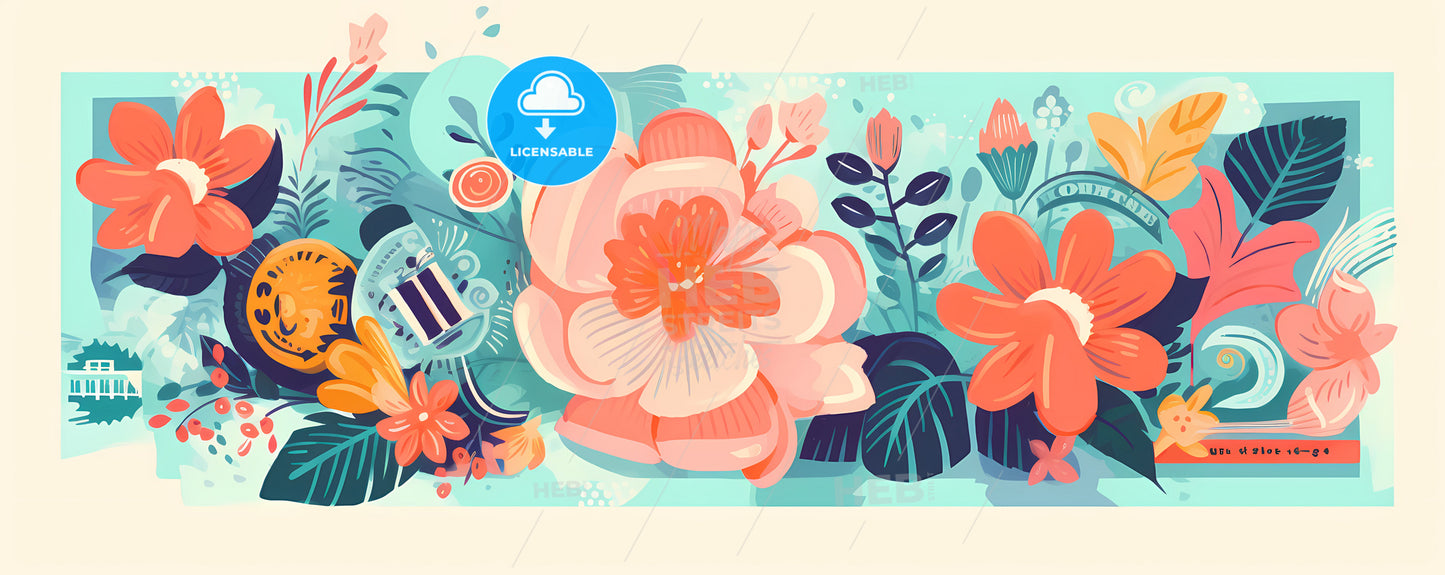 A Colorful Flower Painting