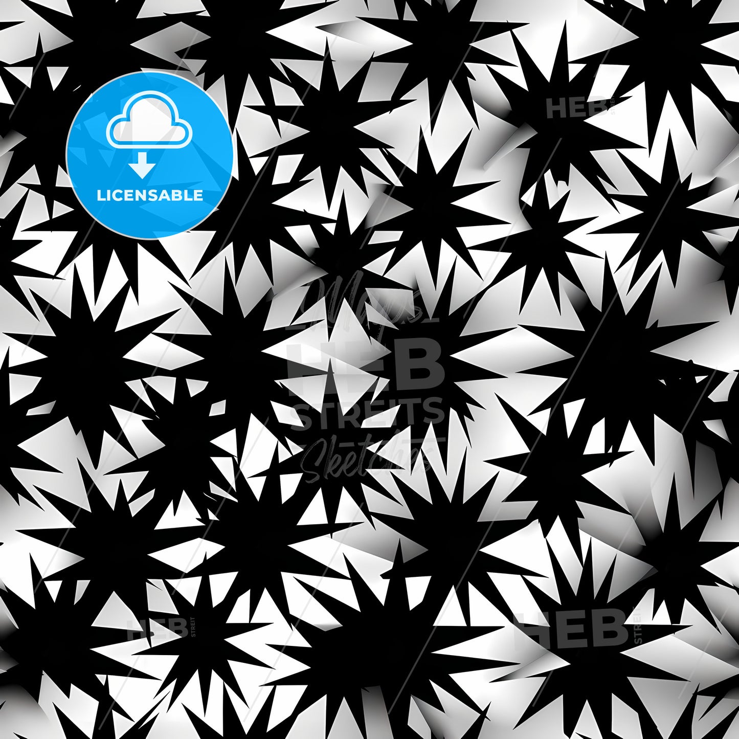 A Group Of Black Stars