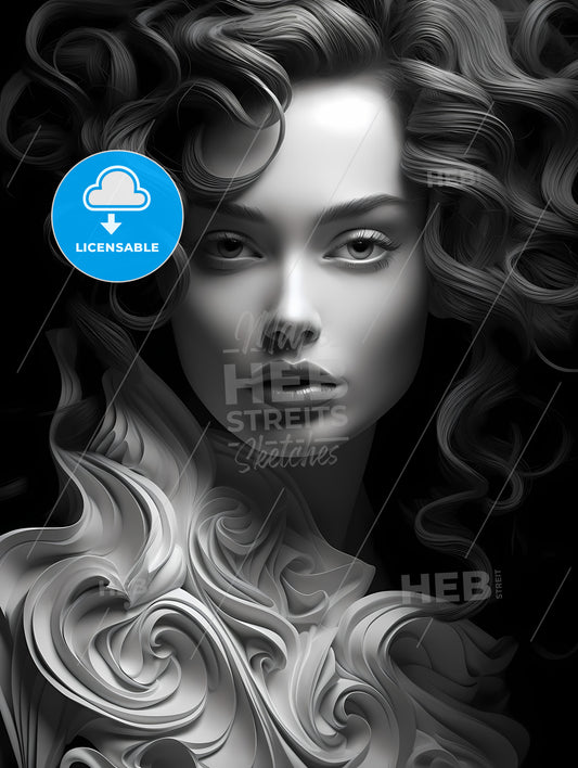 A Woman With Curly Hair