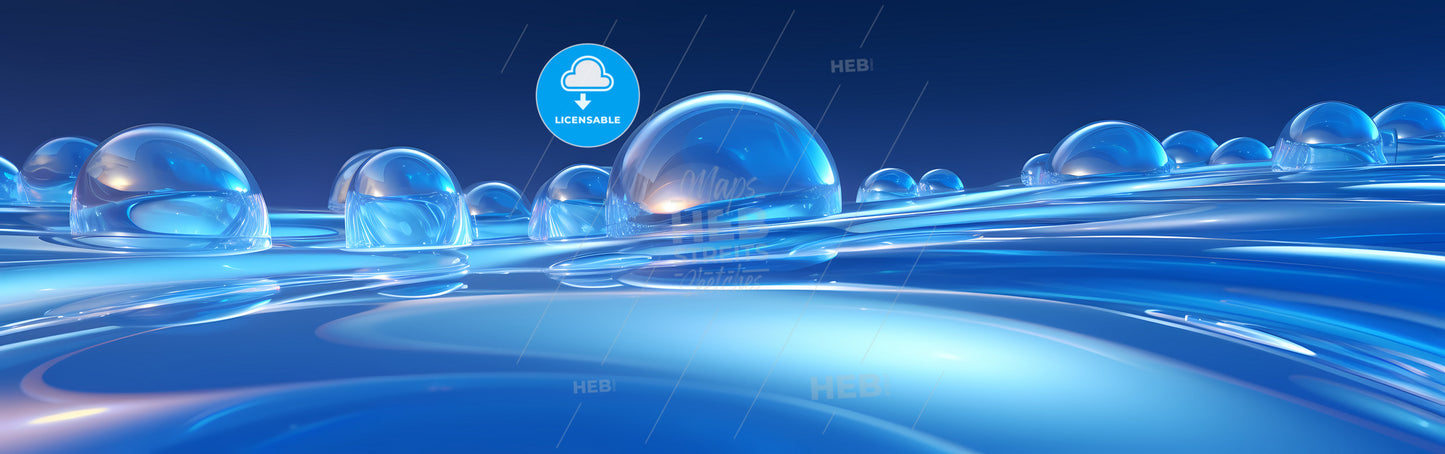 A Close Up Of Water Droplets