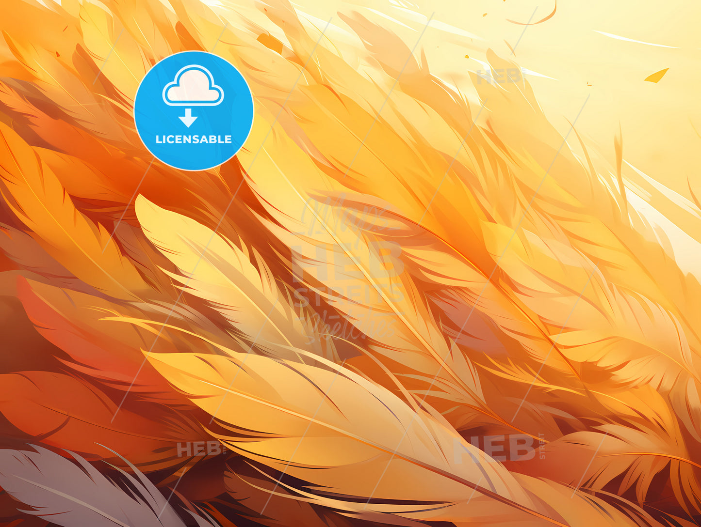A Group Of Feathers In A Field