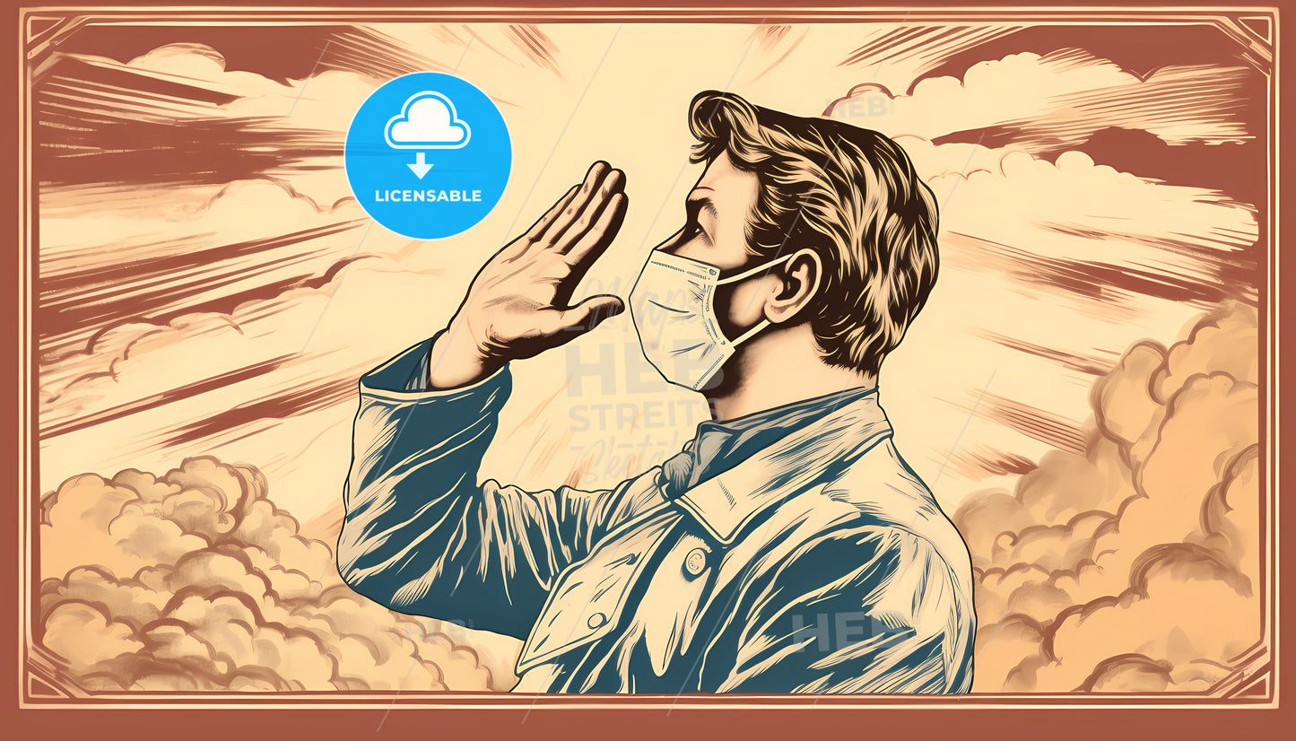 A Man Wearing A Face Mask