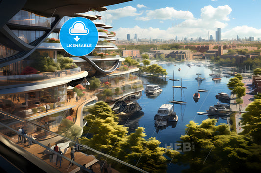 Reimagine Boston, A City With Boats And Buildings