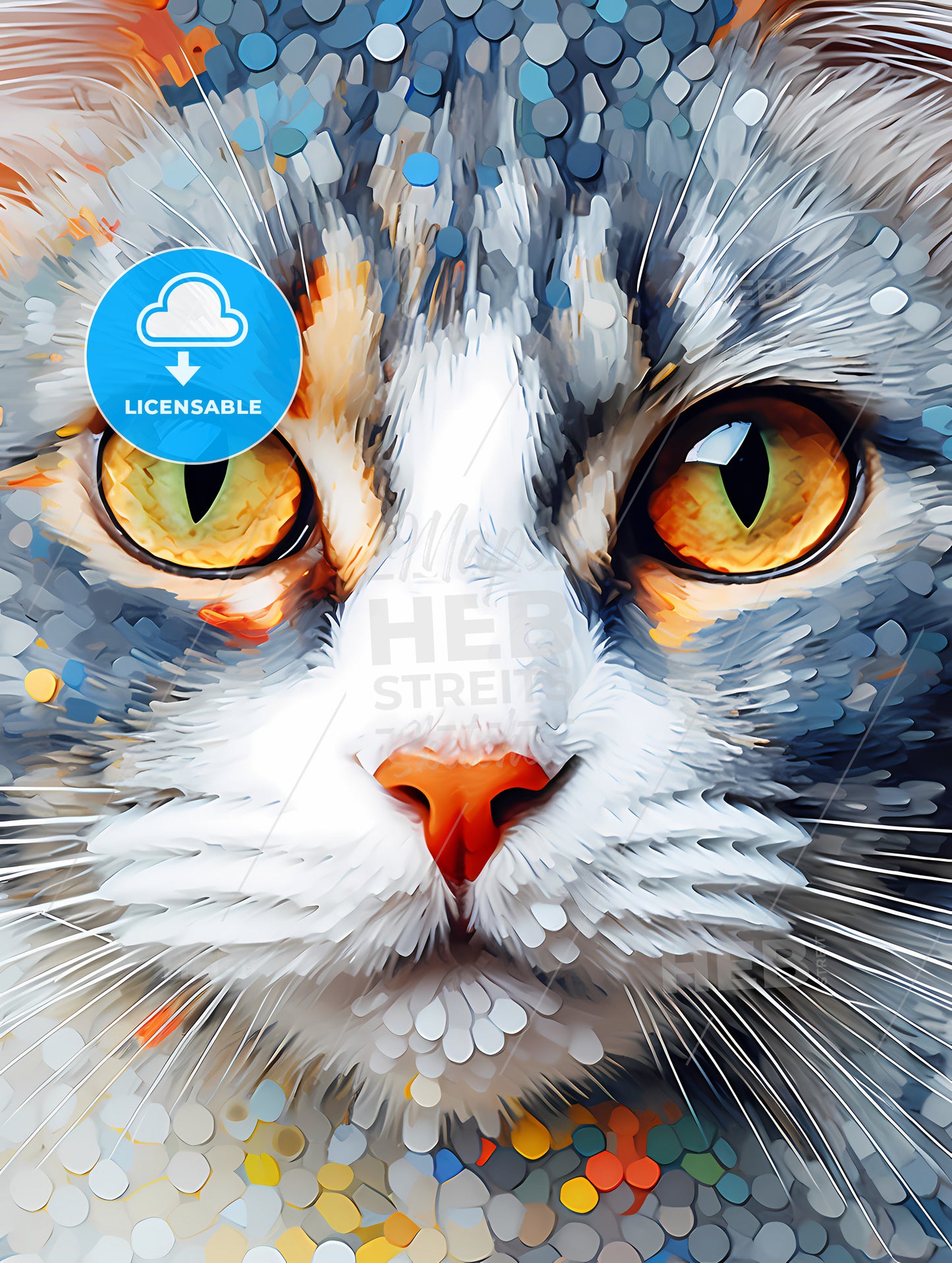 A Cat With One Eye, A Close Up Of A Cat's Face