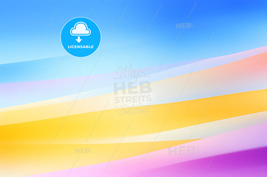 Blue Yellow And White Colorful Background, A Colorful Background With Blue Sky And White And Pink Stripes