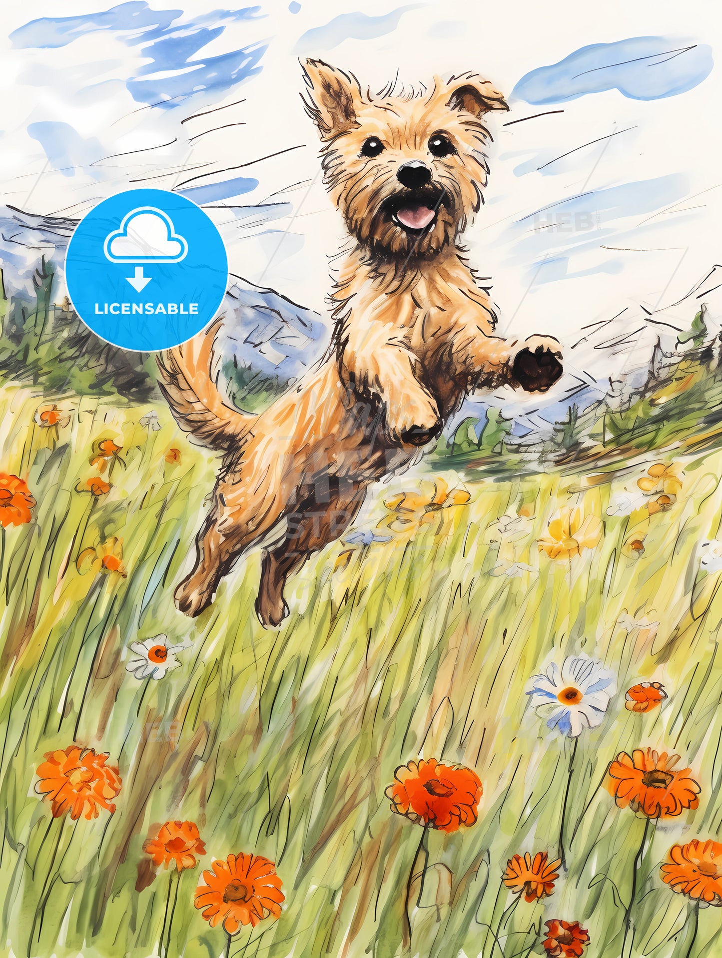 Funny Dog Jumping, A Dog Jumping In The Air