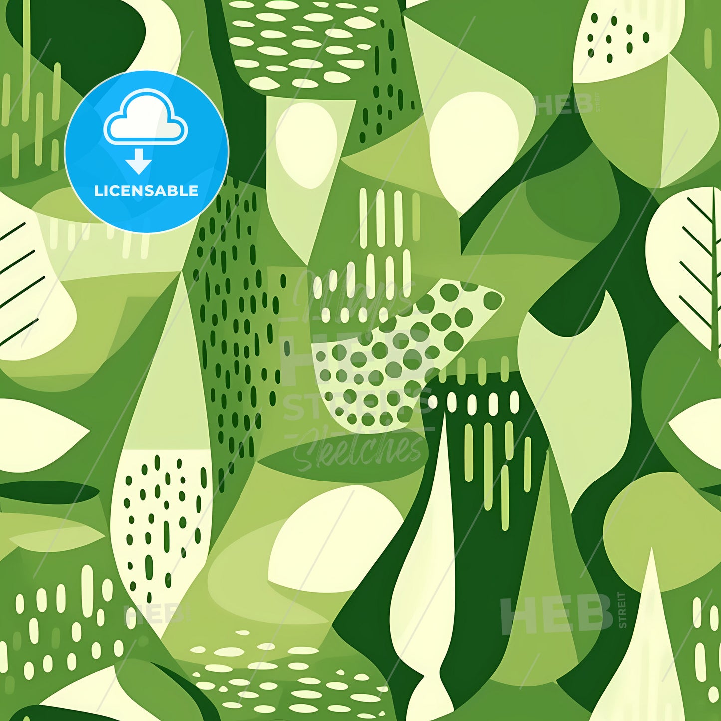 Green Eco Friendly Pattern, A Green And White Pattern