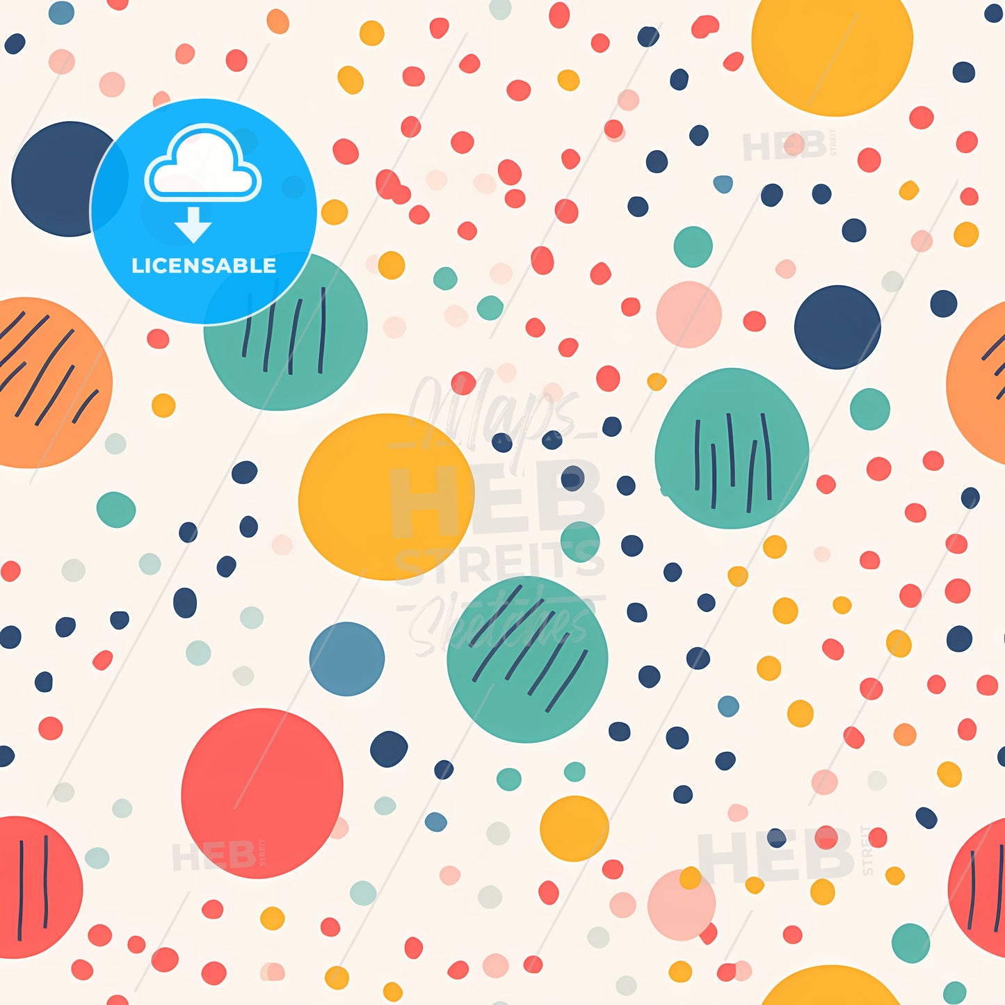 Fun Colorful Circle, A Pattern Of Colorful Dots