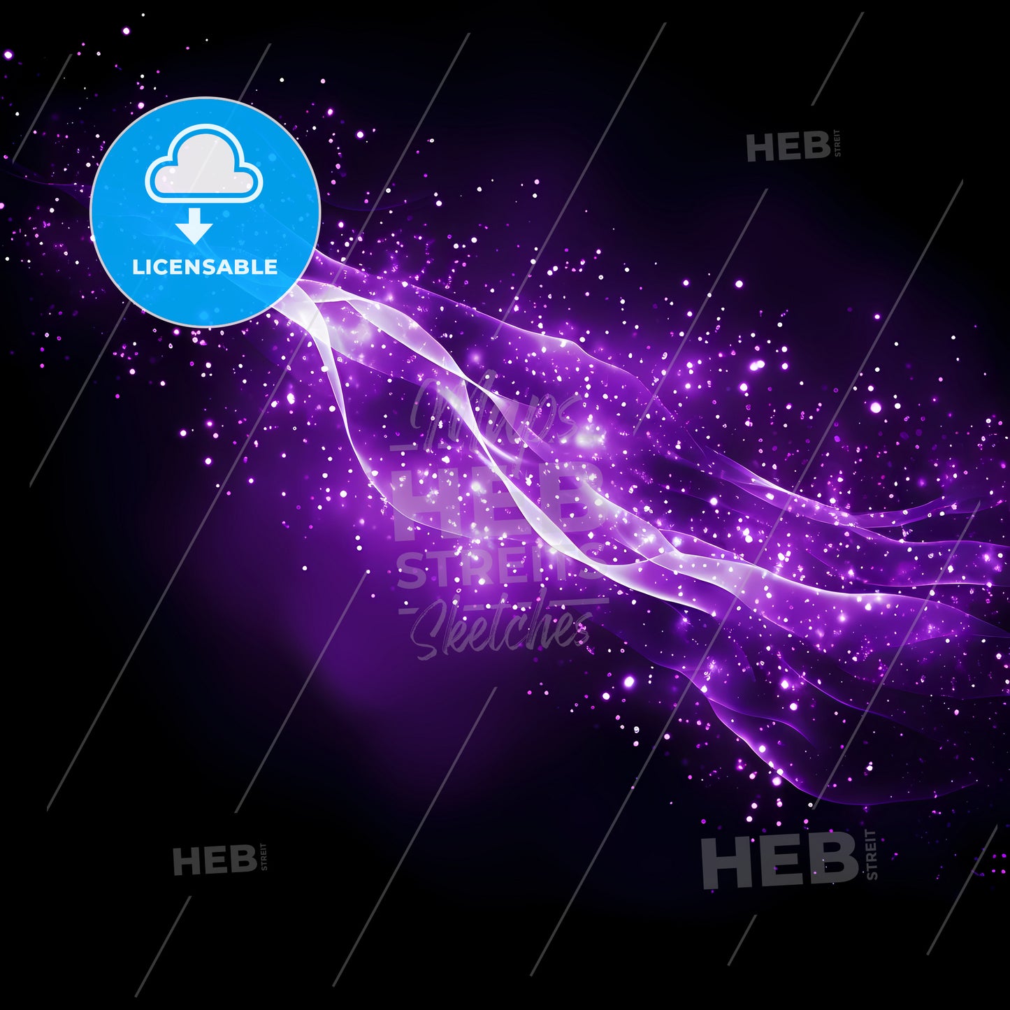 Beautiful Shine Purple, A Purple Light In The Dark