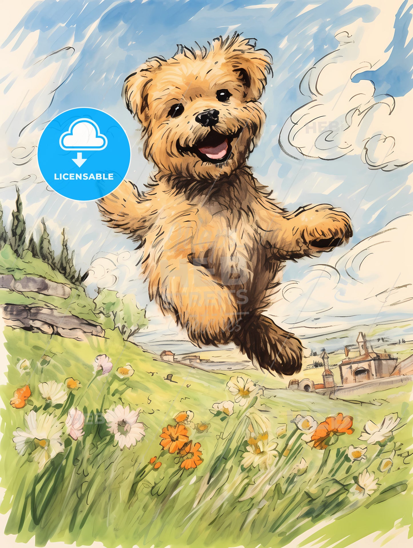 Funny Dog Jumping, A Dog Jumping In The Air