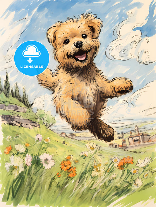 Funny Dog Jumping, A Dog Jumping In The Air