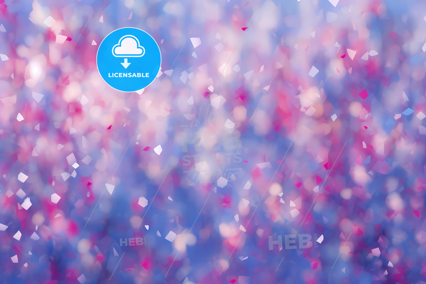 Blue Pink Blurred Texture Photo, A Blurry Image Of Pink And Blue Confetti