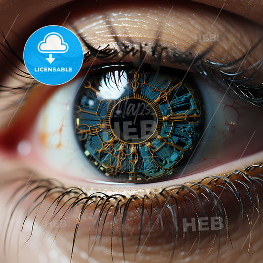Eye Biometrics, A Close Up Of An Eye